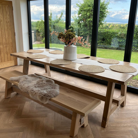 Wood tables and benches sale