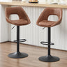 Backup Breakfast Bar Stool - Swival PU Leather Set of Two