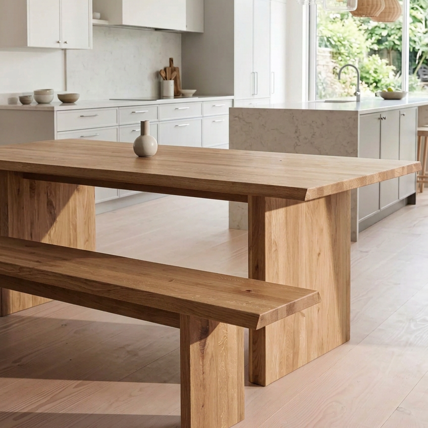 Solid Oak Brewood Table