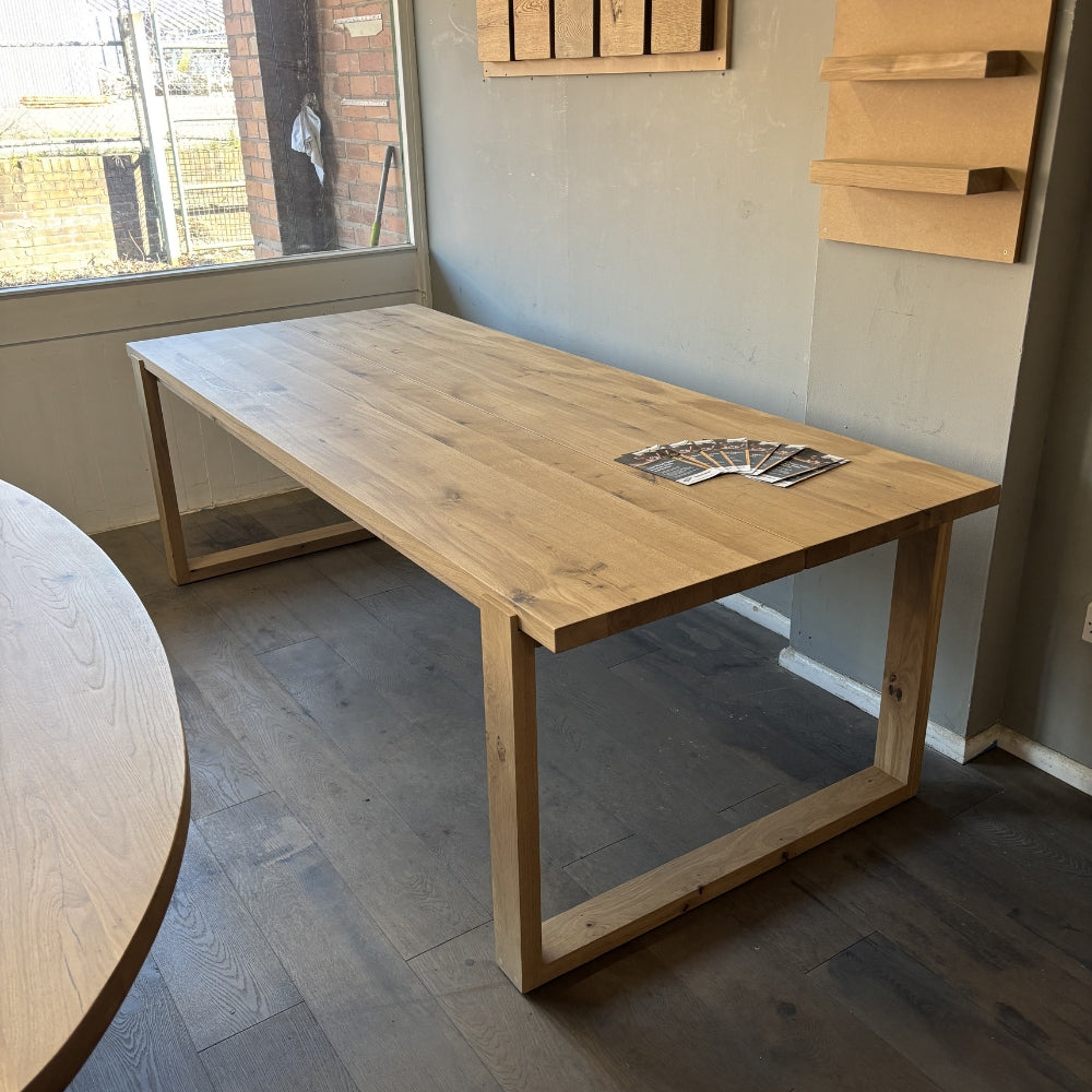 Ex Demo - Solid Oak Burnan Dining Table - 240cm x 100cm