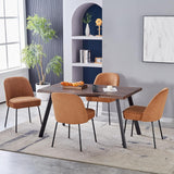 Churn Dining Chairs - Velvet Cushioned Set of two