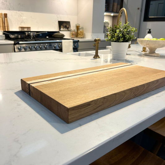 Chunky Chestnut, Ash and Walnut chopping board Accessories and Extras Masterplank UK   