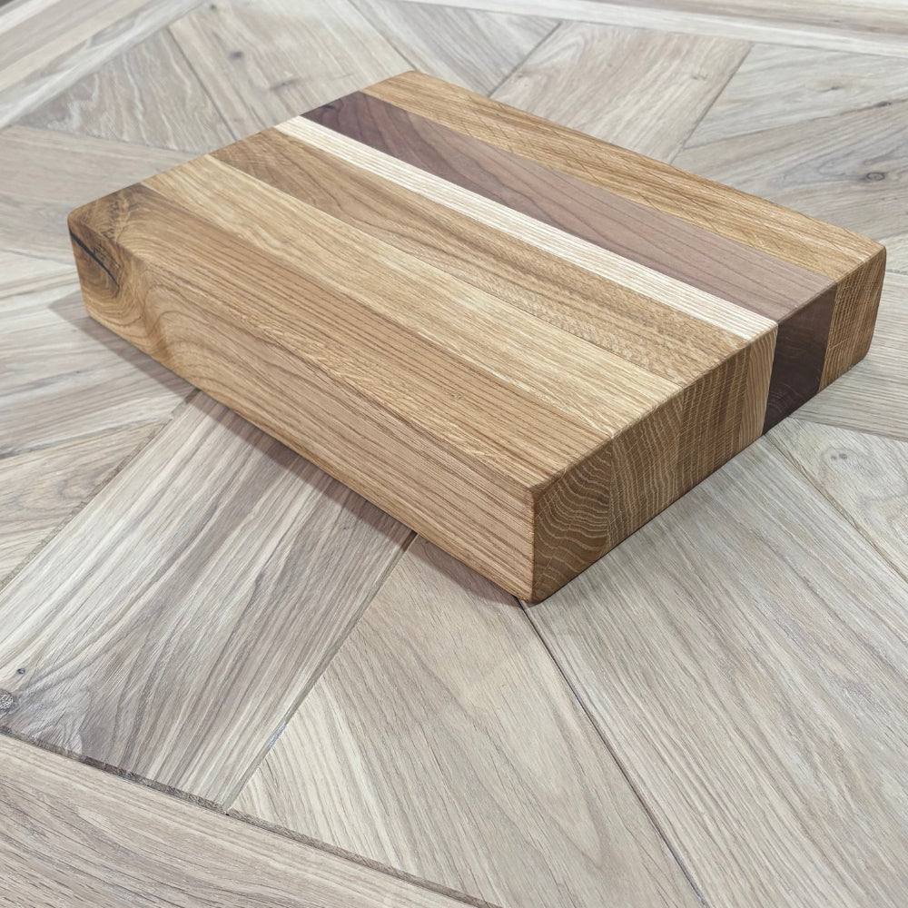 Solid Oak, Walnut and Ash Chopping Board or Serving Board