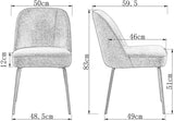 Churn Dining Chairs - Velvet Cushioned Set of two