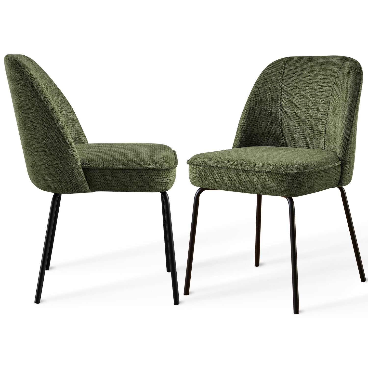 Churn Dining Chairs - Velvet Cushioned Set of two