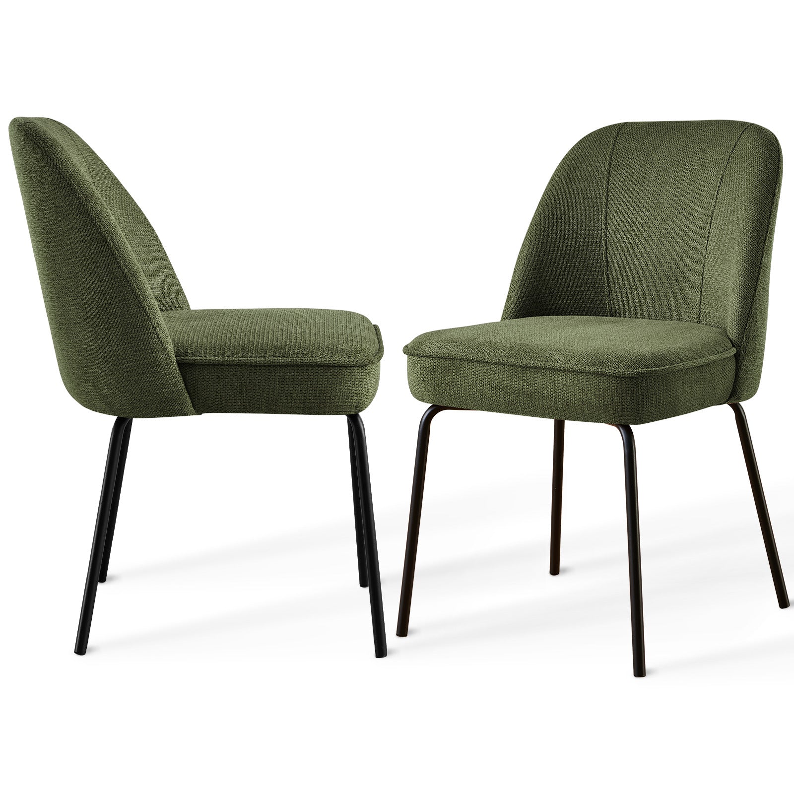 Churn Dining Chairs - Velvet Cushioned Set of two