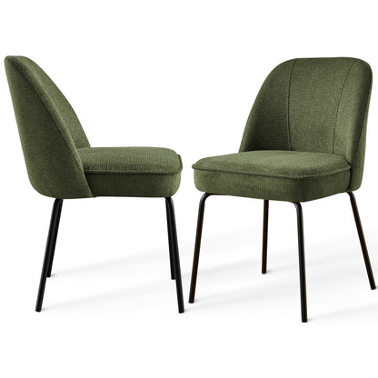 Churn Dining Chairs - Velvet Cushioned Set of two