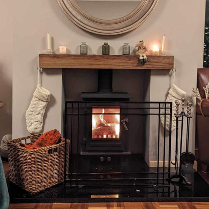 Rustic Solid Oak Beam - Mantel Piece handcrafted in the UK Masterplank UK