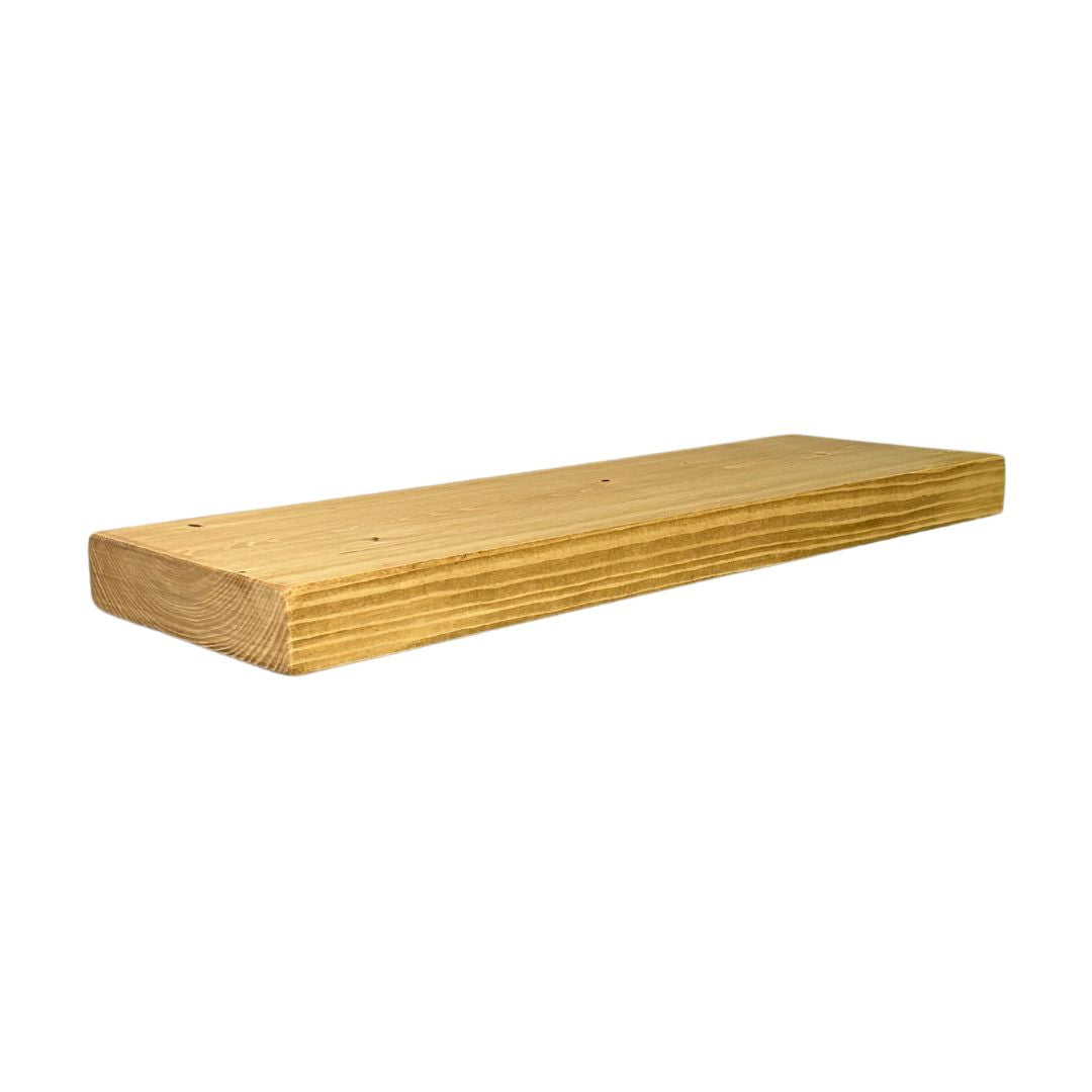 Rustic floating shelf handmade wooden masterplank uk