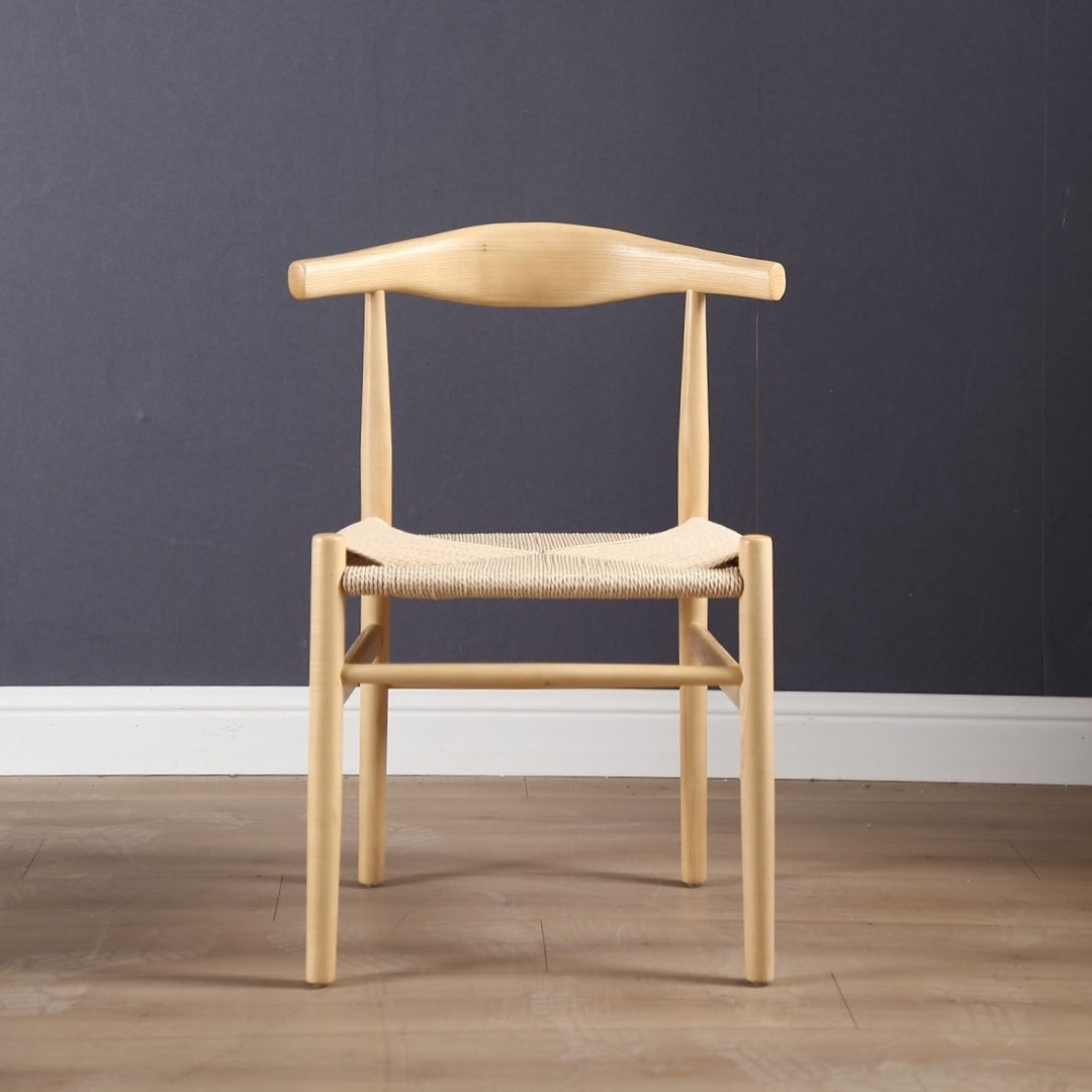 Heartwood Natural Solid Ash weave Dining chair - Wooden frame