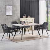 Dalby Thick cushioned velvet Dining Chairs - Set of Two