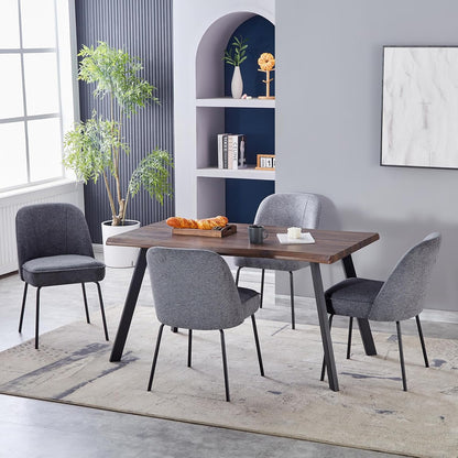 Churn Dining Chairs - Velvet Cushioned Set of two