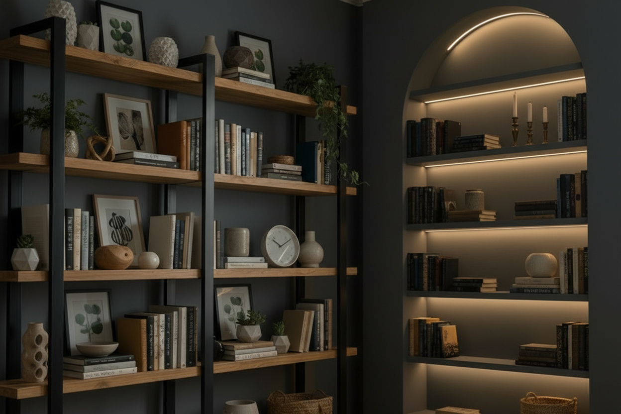 Sherwood - Double width Wooden Bookcase