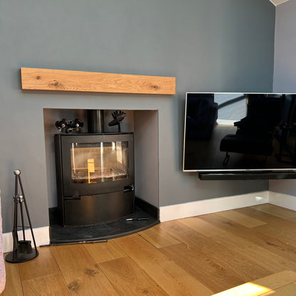 Rustic Solid Oak Beam - Mantel Piece handcrafted in the UK Masterplank UK
