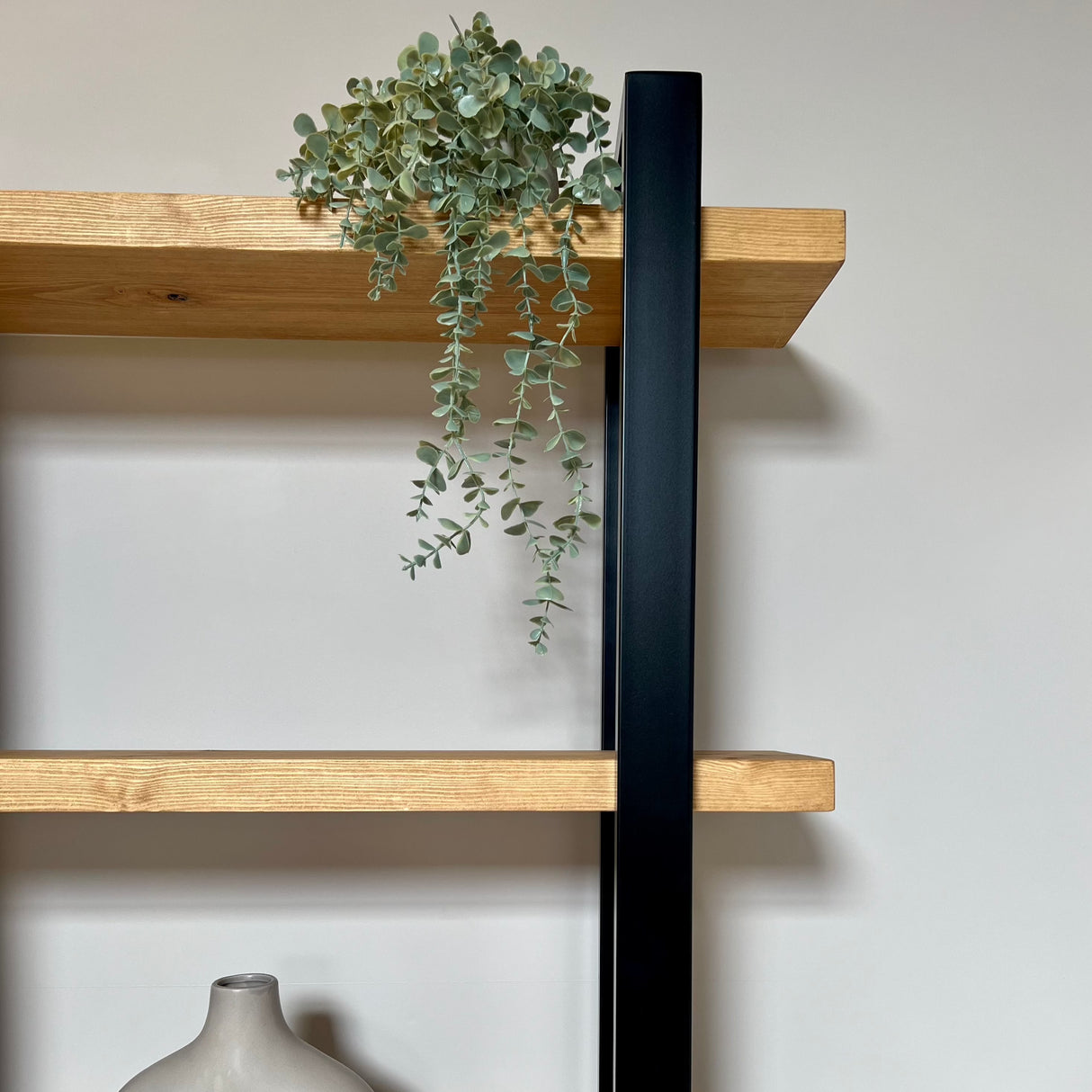 Bookcase storage rack - Pine Wall Shelves & Ledges Masterplank UK   