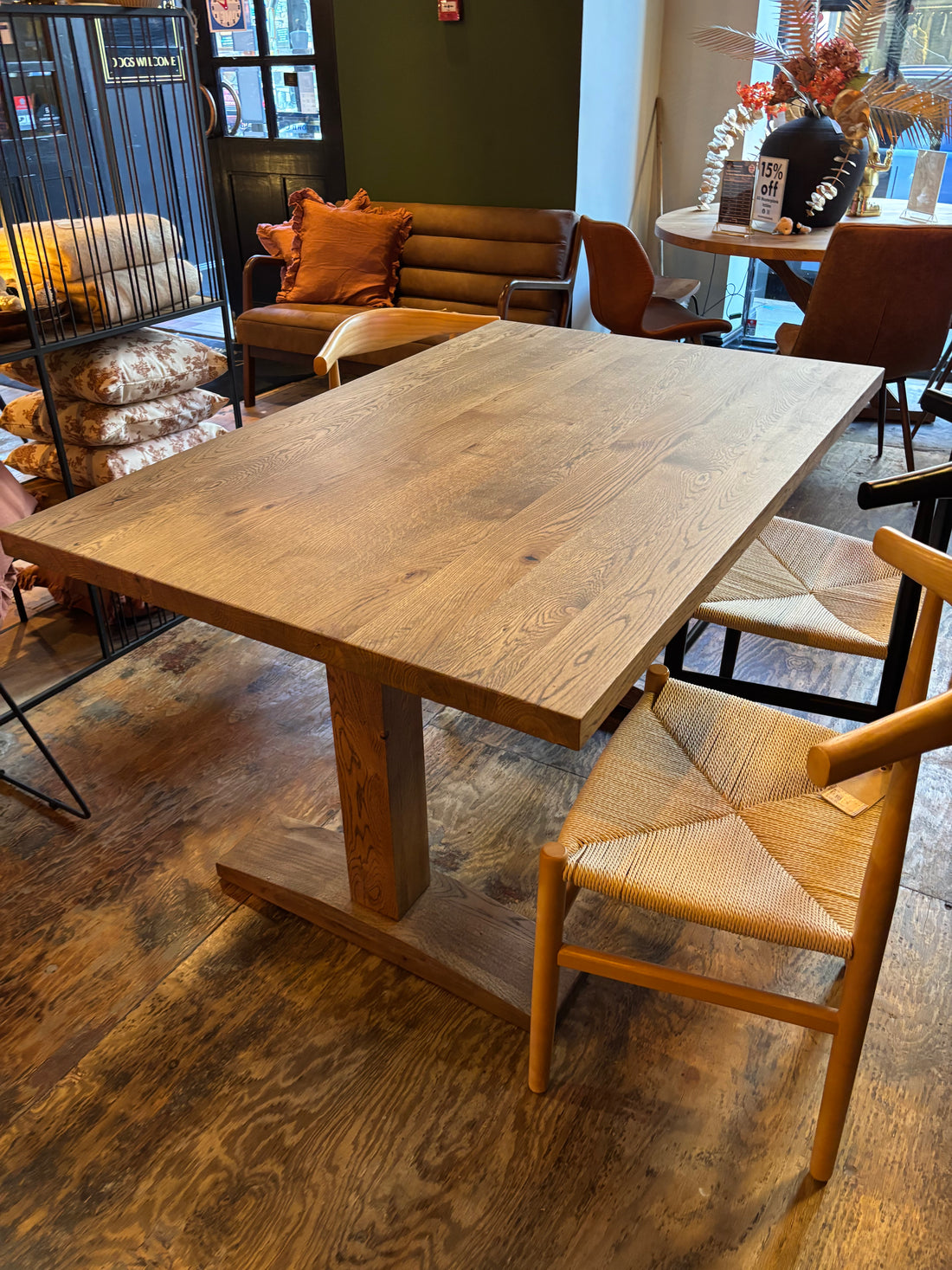 Ex Demo - Solid Oak Tona Table - 140cm x 90cm
