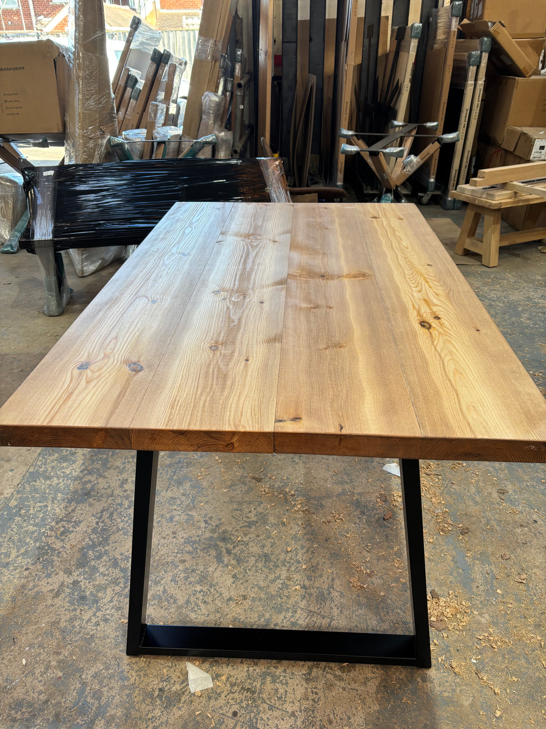 Ex Demo - 140cm x 88cm Whiskey Dining Table - Choose your legs