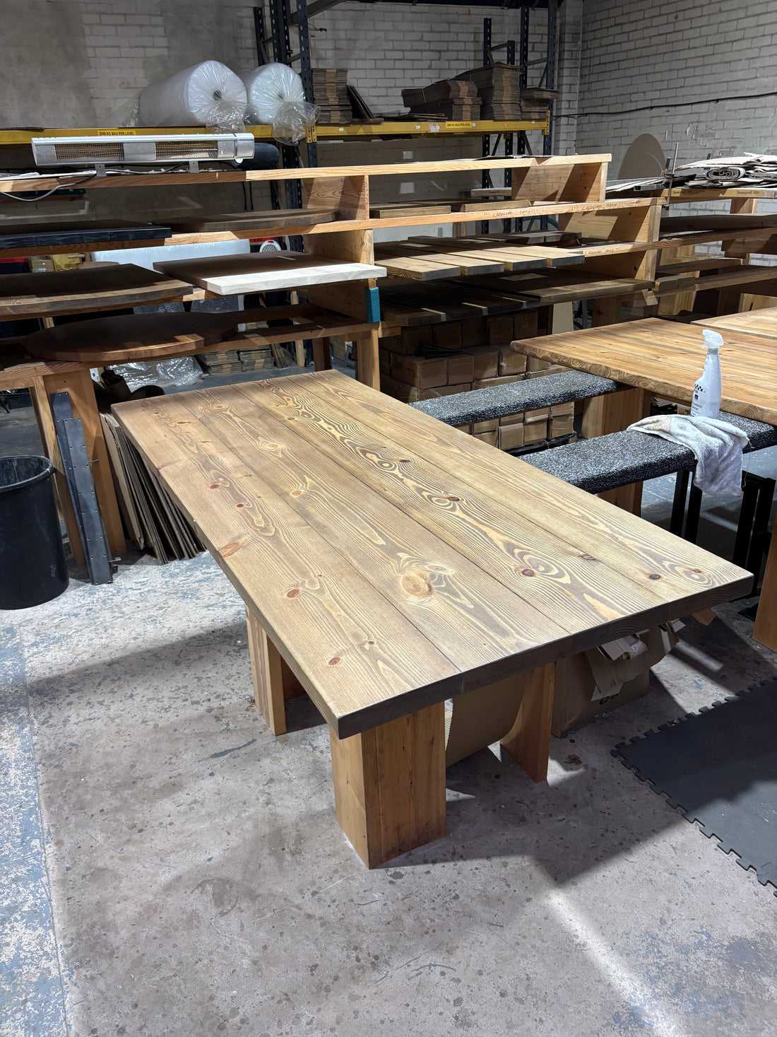 Ex Demo - 200cm x 88cm Jacobean Dining Table - Choose your legs