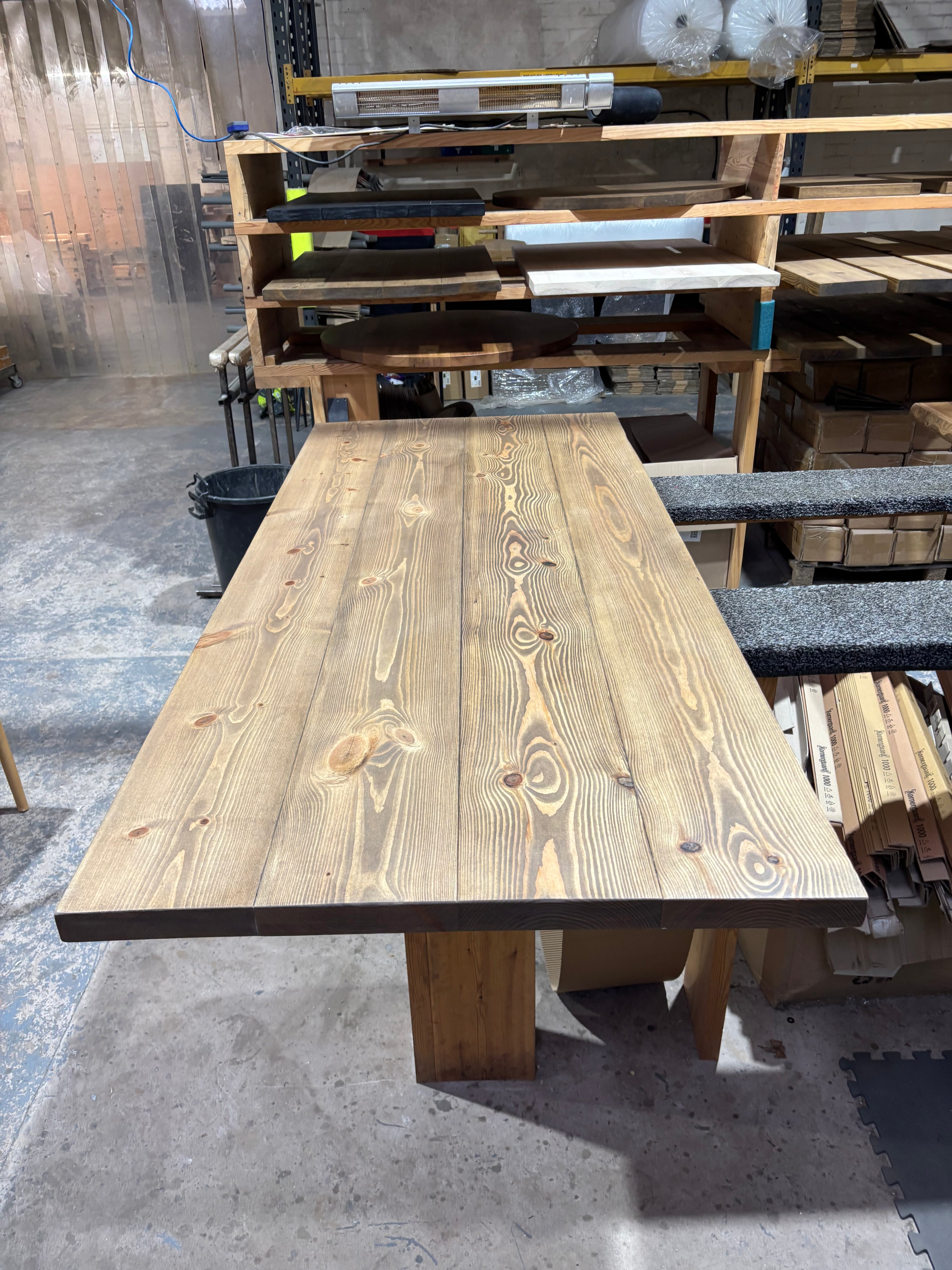 Ex Demo - 200cm x 88cm Jacobean Dining Table - Choose your legs