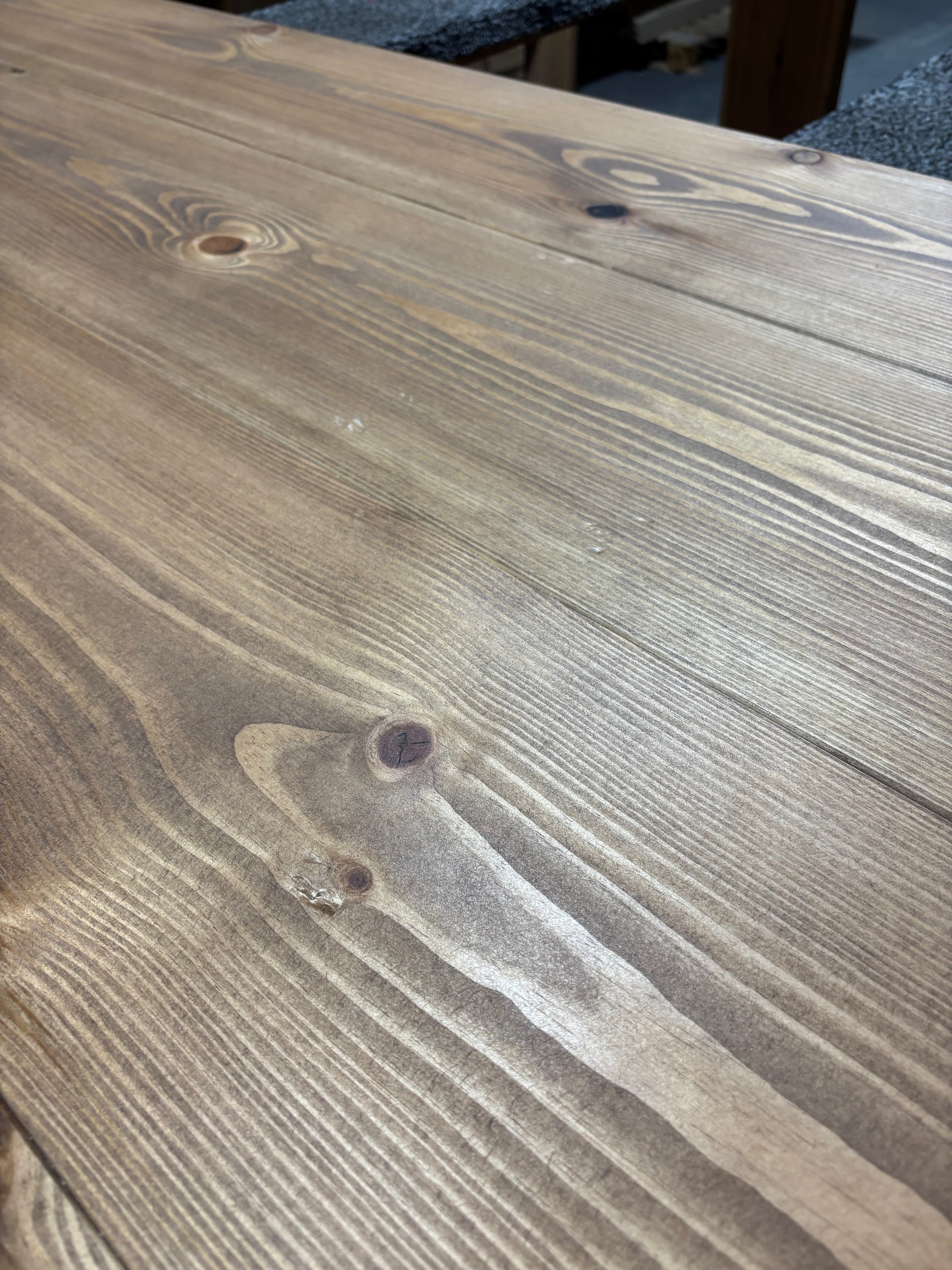 Ex Demo - 160cm x 87cm Whiskey Dining Table - Choose your legs