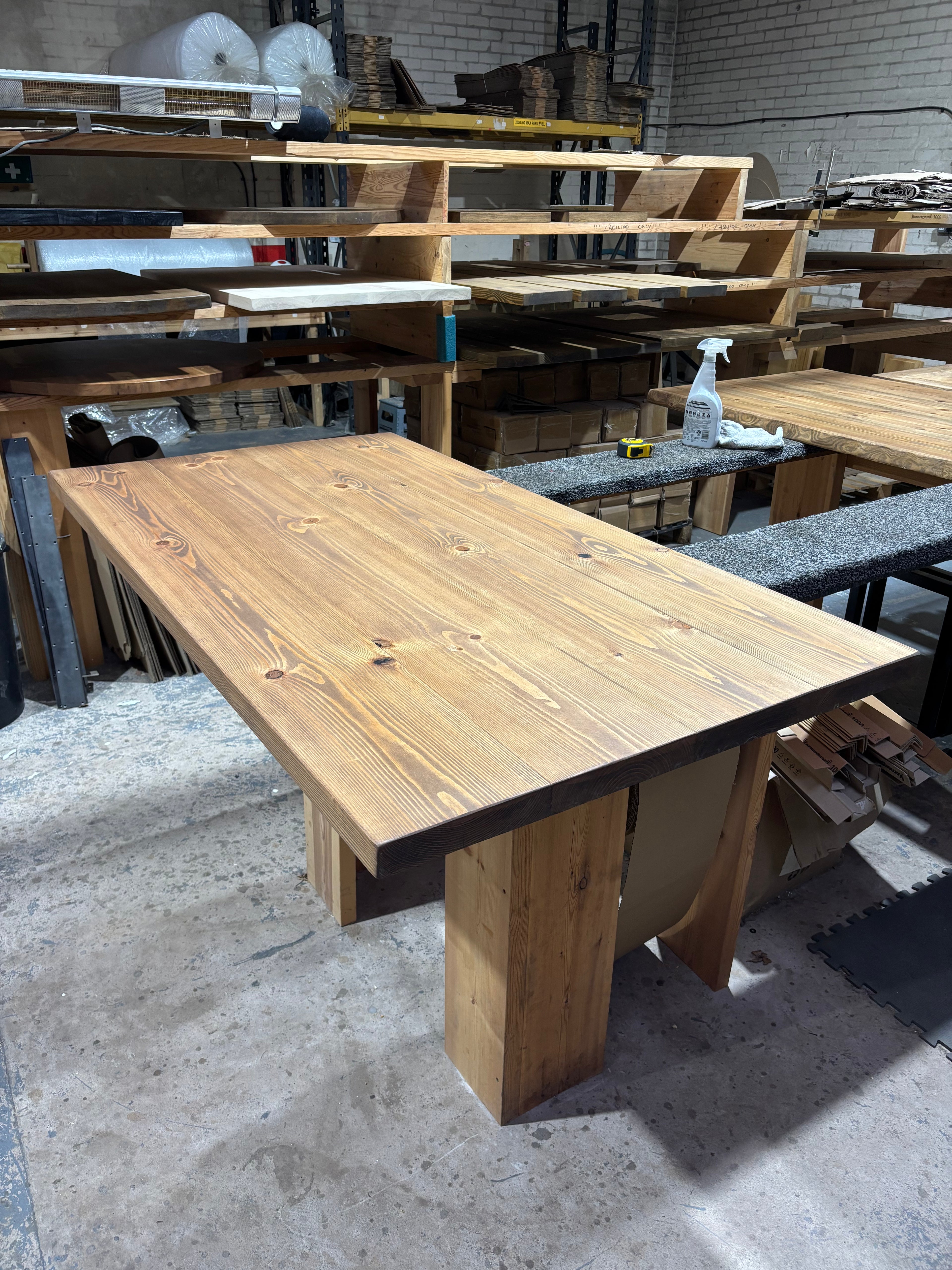 Ex Demo - 160cm x 87cm Whiskey Dining Table - Choose your legs