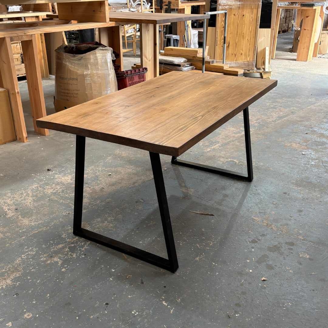 Ex Demo - 160cm x 88cm Whiskey Dining Table - Choose your legs