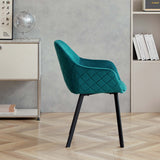 Hafren Dining Chair masterplank shop velvet green grey chair