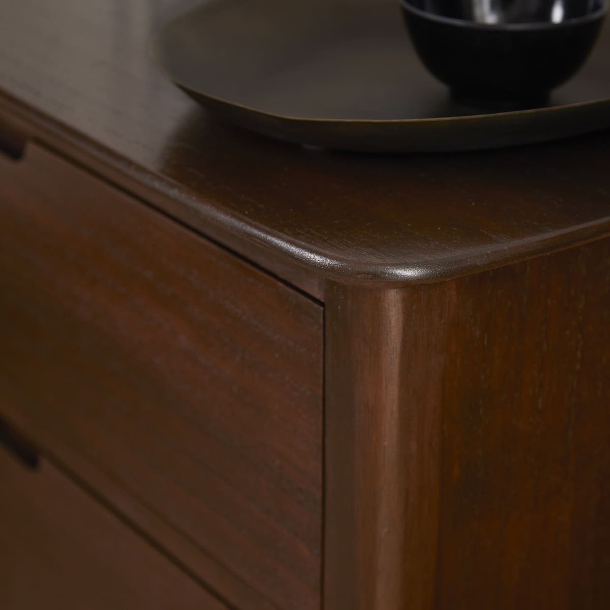 Norway Walnut Chest of 3 Drawers