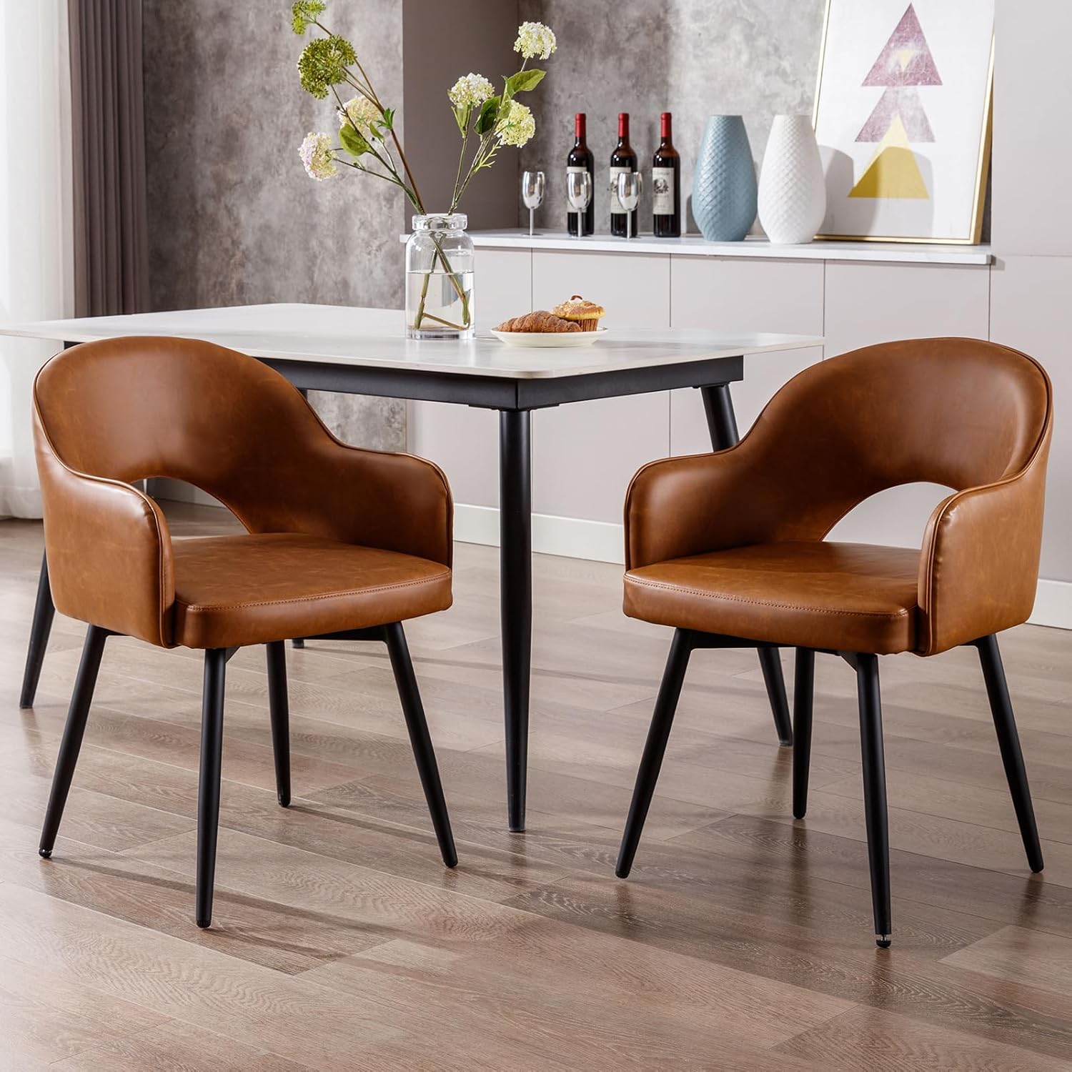 Nature Swivel Dining Chair Set of Two