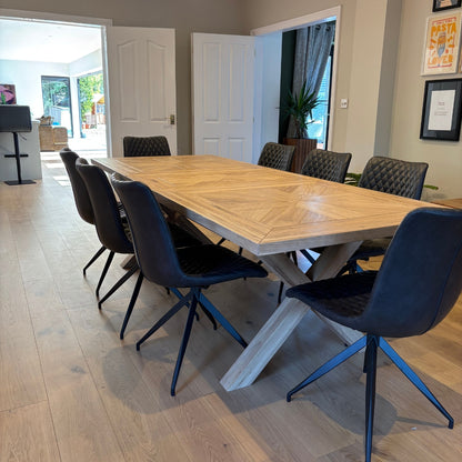 Oakley Central Extending Solid Oak Dining table