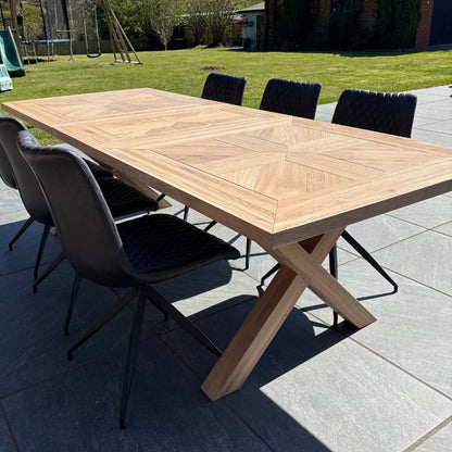 Oakley Central Extending Solid Oak Dining table