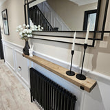 Rustic Wooden Radiator Shelf handcrafted in the UK Shelves masterplank-shop