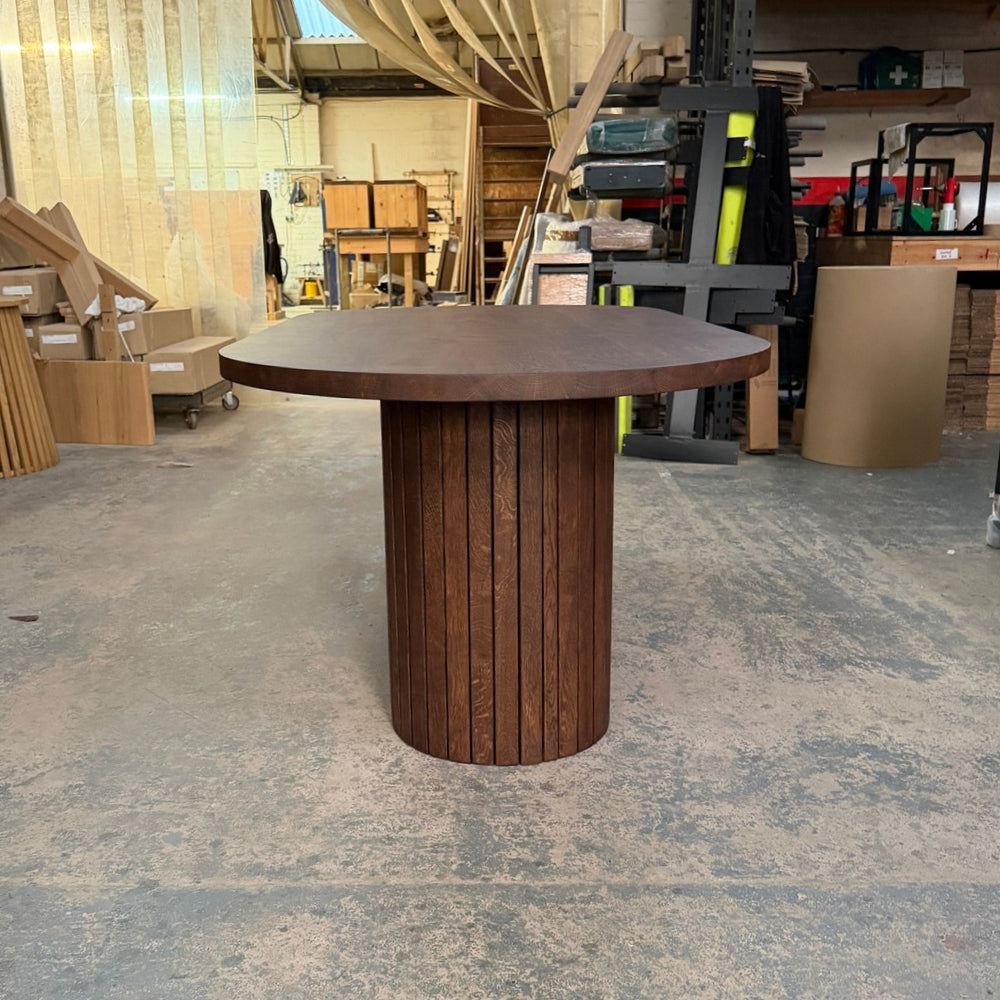 Solid Oak Ovum Dining Table