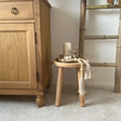 Rustic Small Wooden Stool - Milking stool - Oxford Stool  Masterplank UK   