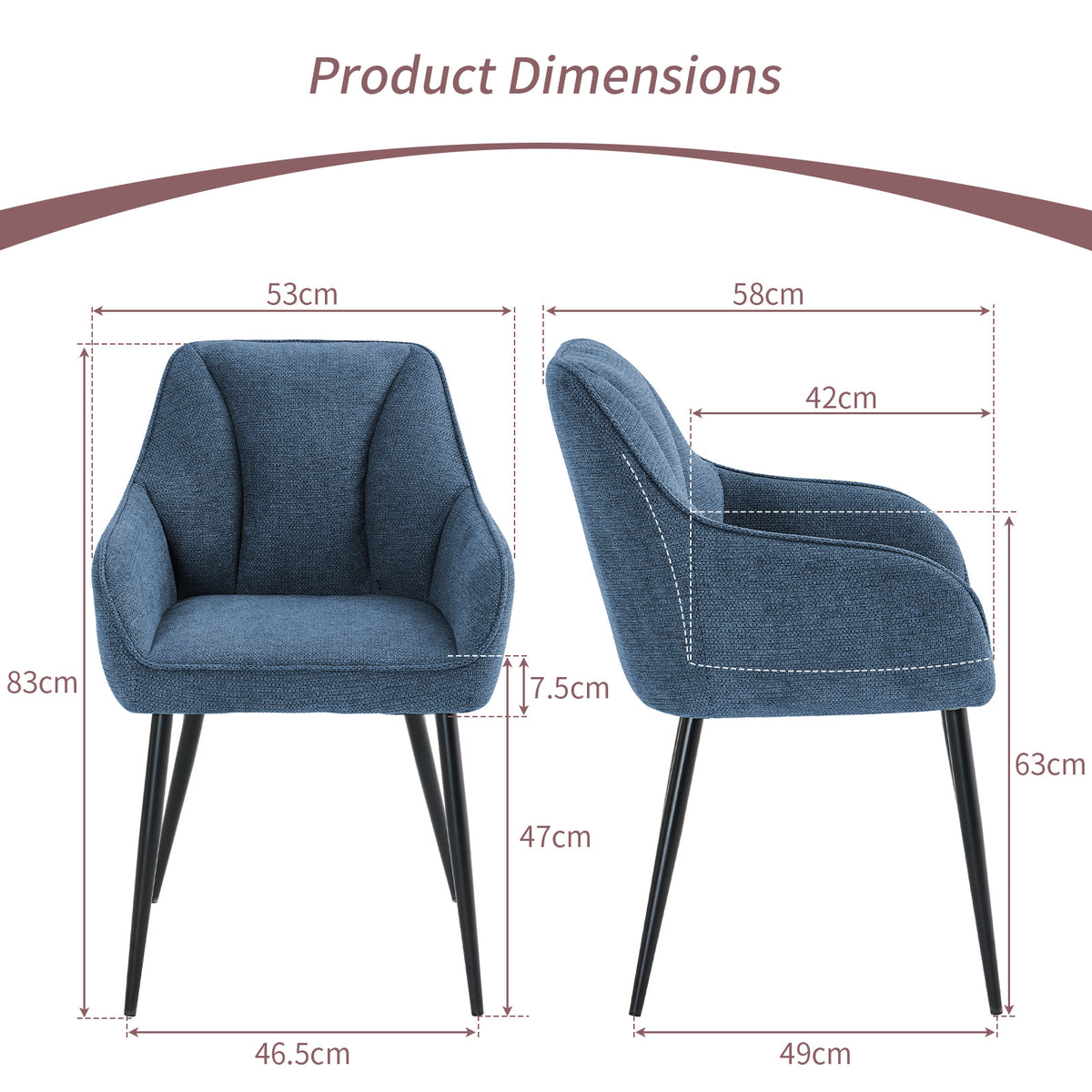 Neatle Dining Chairs - Set of Two