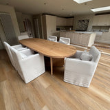 Solid Oak Ovum Dining Table