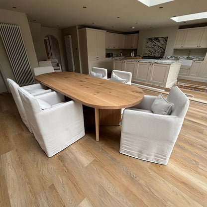 Solid Oak Ovum Dining Table