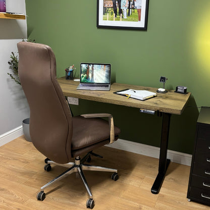 Standing desk adjustable Height  - Rustic Oak
