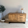 Roma Rustic TV Cabinet - With sliding drawers Tables masterplank-shop Small - 95cm x 44cm  
