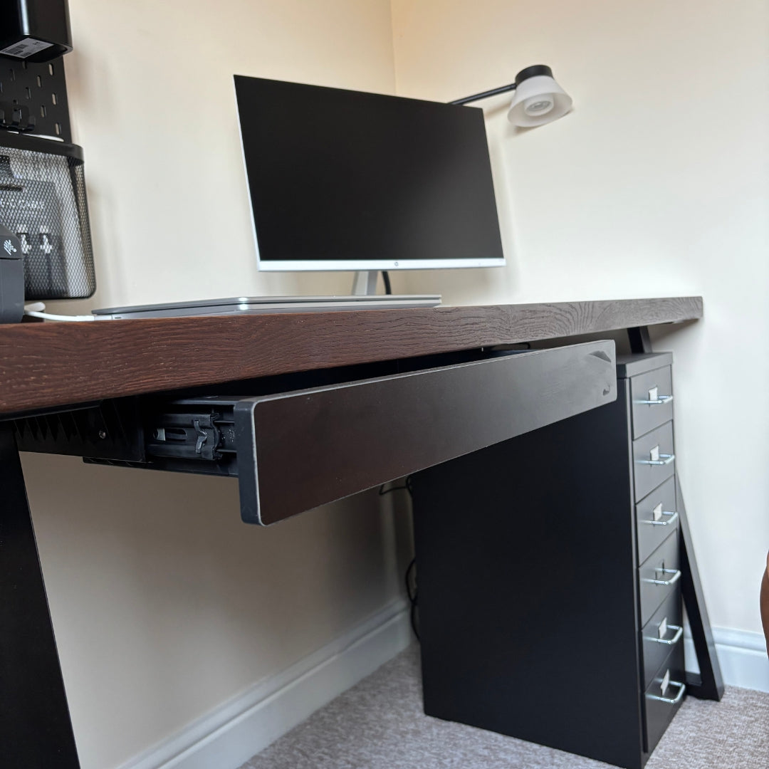 Solid Oak Office Desk - Customisable Length and Legs