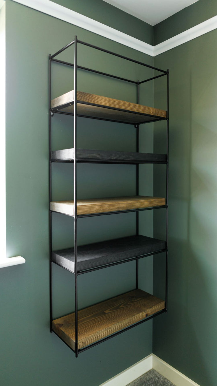 Wall mounted Bookcase / Shelving Unit Wall Shelves & Ledges Masterplank UK   
