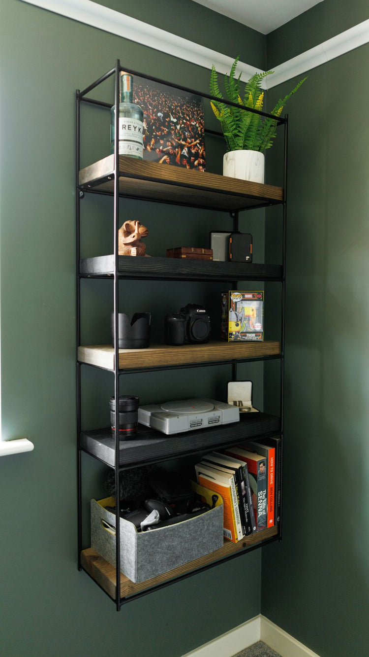 Wall mounted Bookcase / Shelving Unit Wall Shelves & Ledges Masterplank UK Small - 60cm Wide shelf  