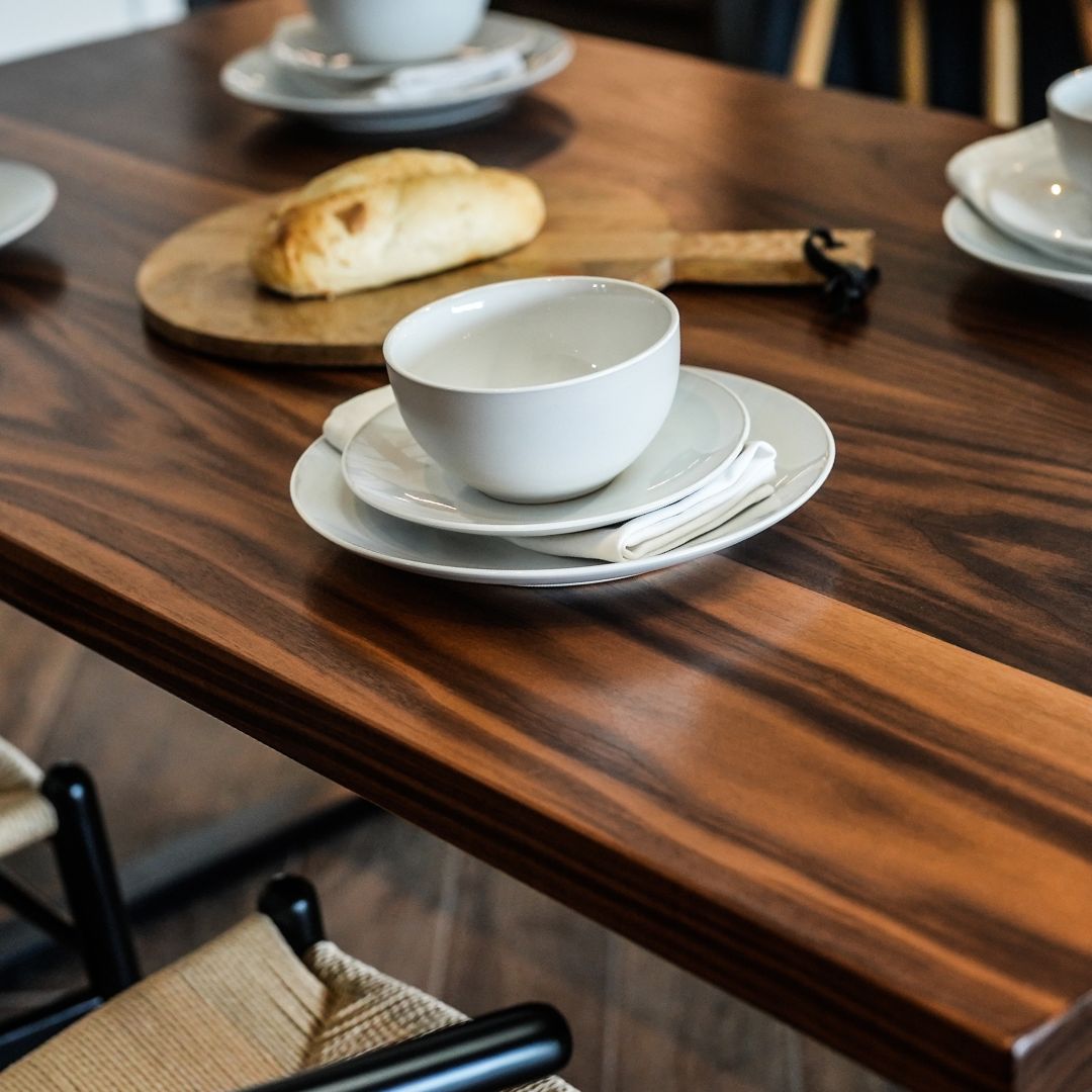 Solid Walnut premium wooden Dining table. Kitchen &amp; Dining Room Tables masterplank-shop   