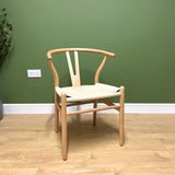 Wishbone Hans wegner style Dining chair - Wooden frame