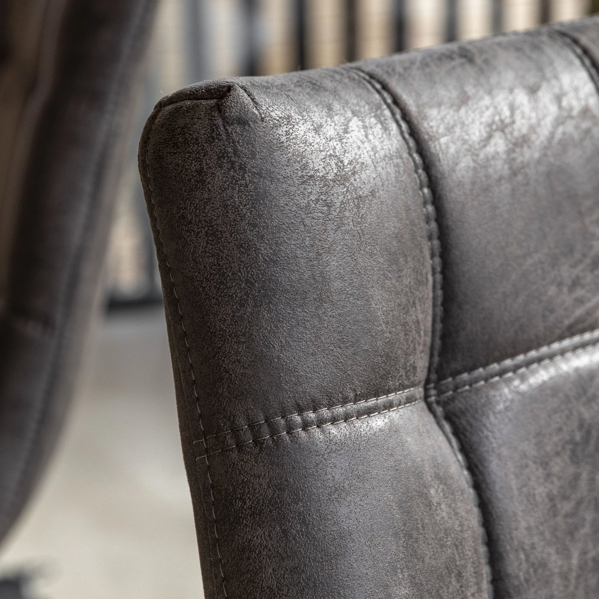 Bradoc Faux Leather Dining Chair Set of Two