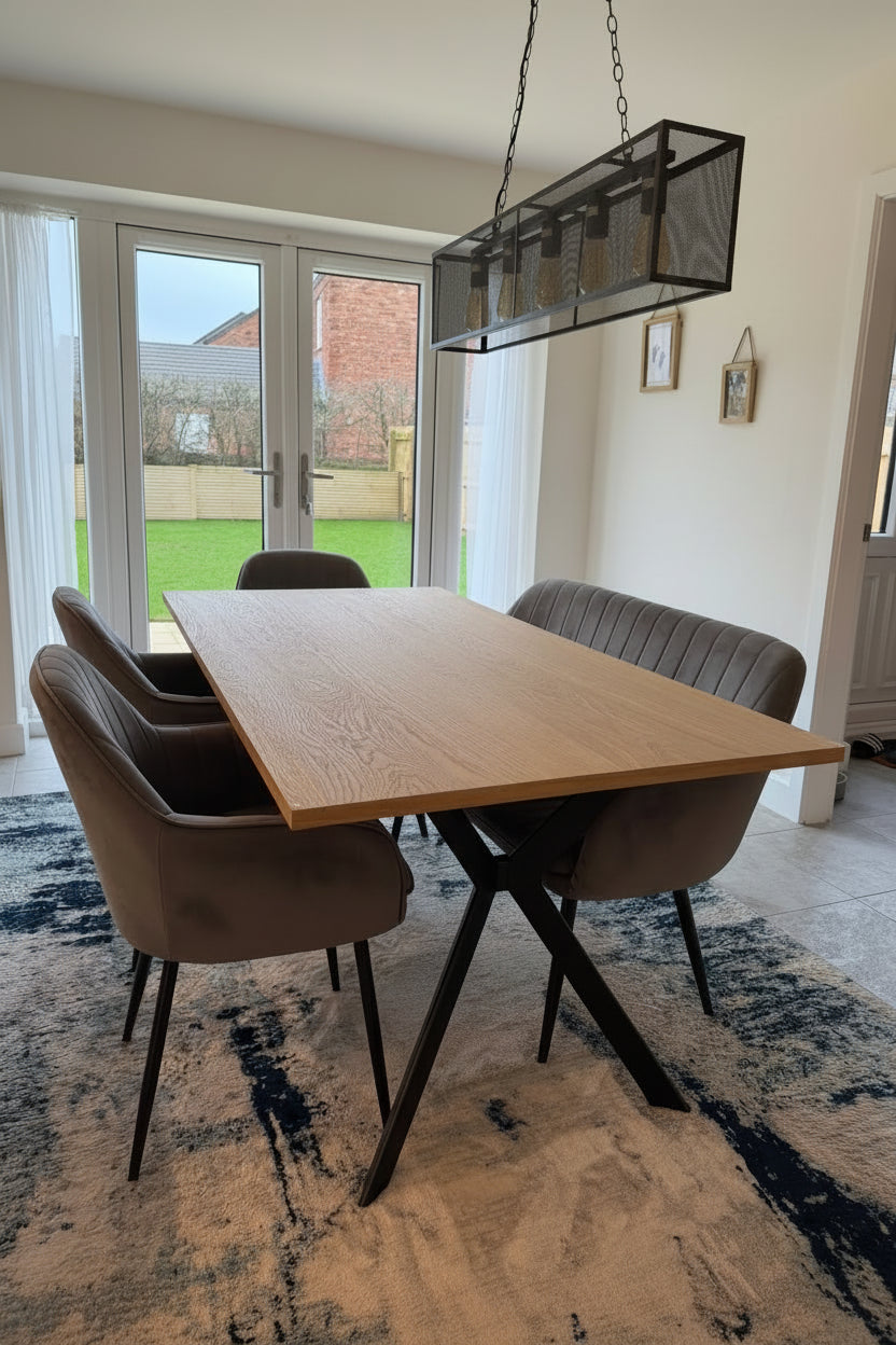 Handmade Oak Vaneer Dining table
