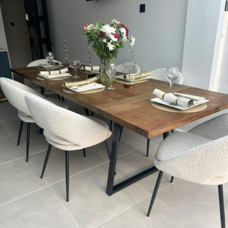 Solid Oak Dining table and bench set