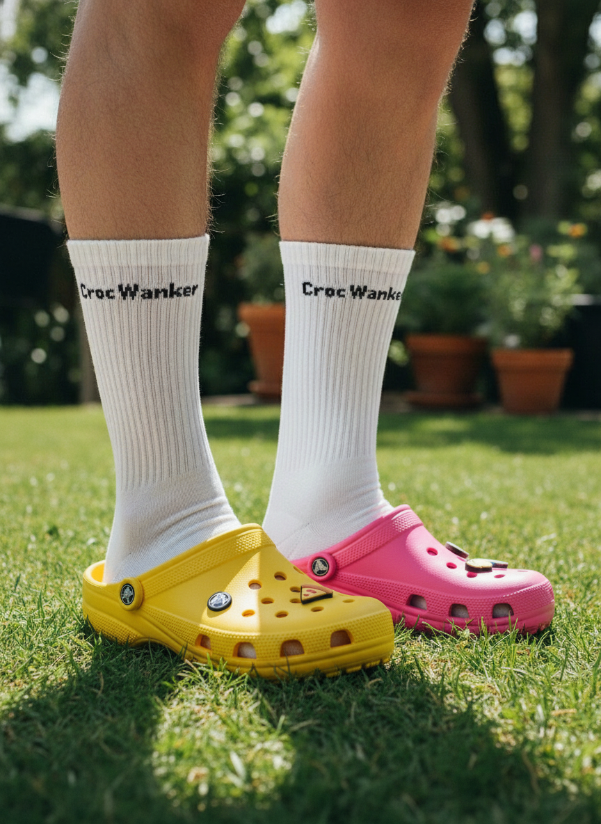 Croc Wanker - Quoted Socks