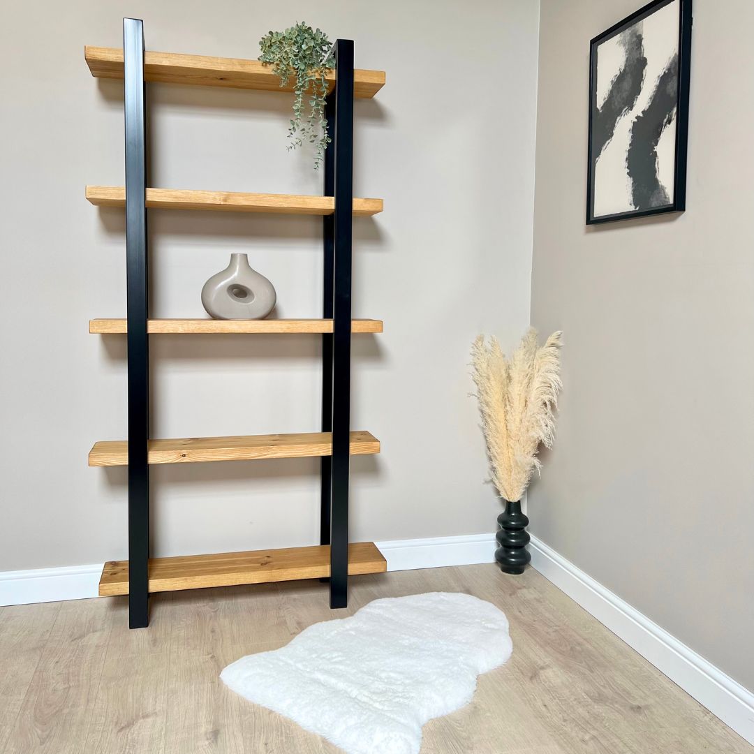 Civilla Pinewood Bookcase And Room Divider In Natural