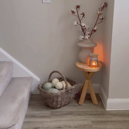 Rustic Wooden side table - Crossed leg table - Boston side table Masterplank UK